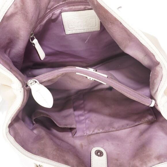 Coach Penelope B1282-F19264 Tan and Ivory Pebbled Leather Bag - Picture 2 of 11